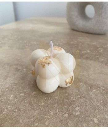 Mini Bougie BUBBLE aux Feuilles d'Or.