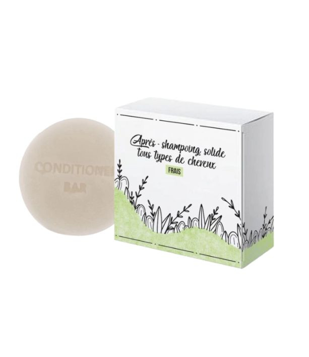 Après shampooing solide pour tout type de cheveux.