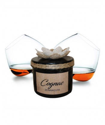 Bougie artisanale parfum Cognac.
