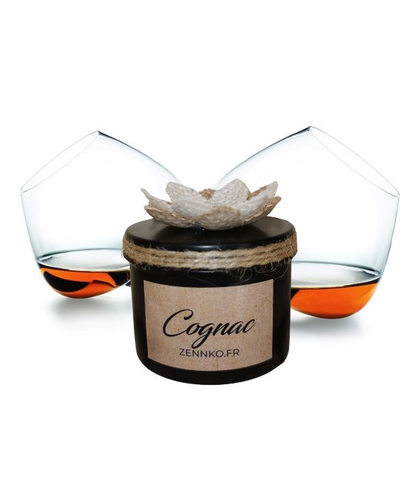 Bougie artisanale parfum Cognac.