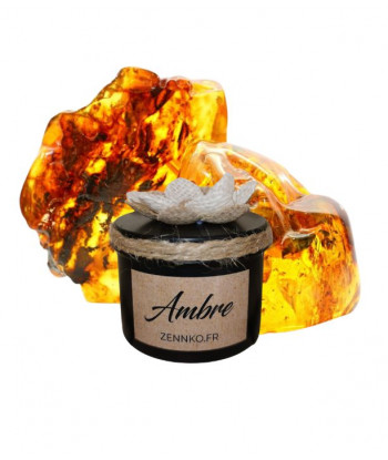 Bougie artisanale parfum Ambre.