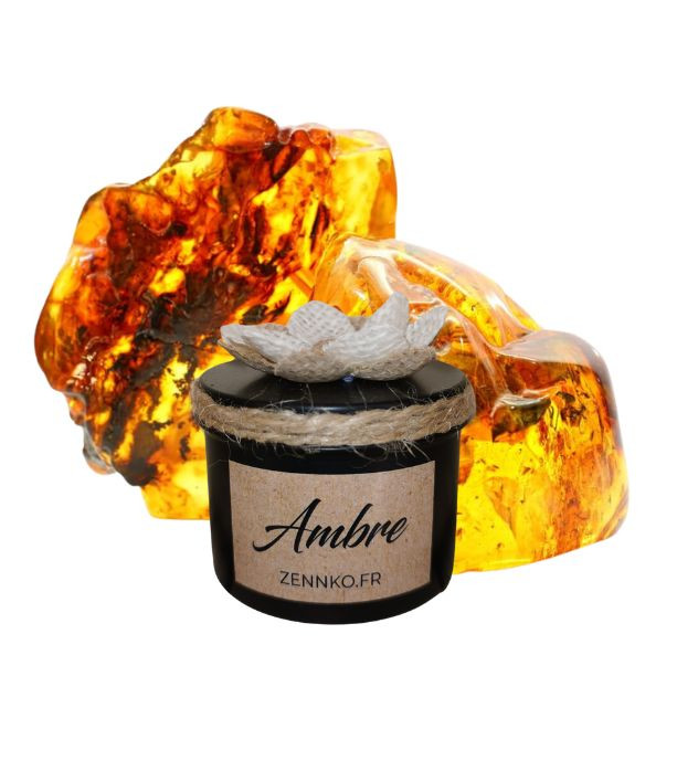 Bougie artisanale parfum Ambre.