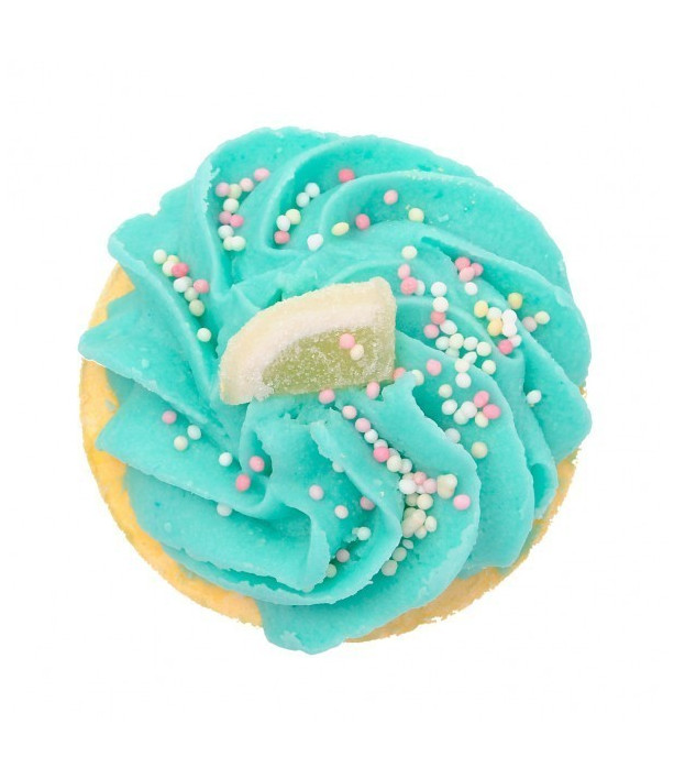 Cupcake de bain au citron acidulé.